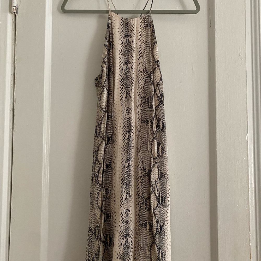 Lavender Brown - Snakeskin Mini Dress - S